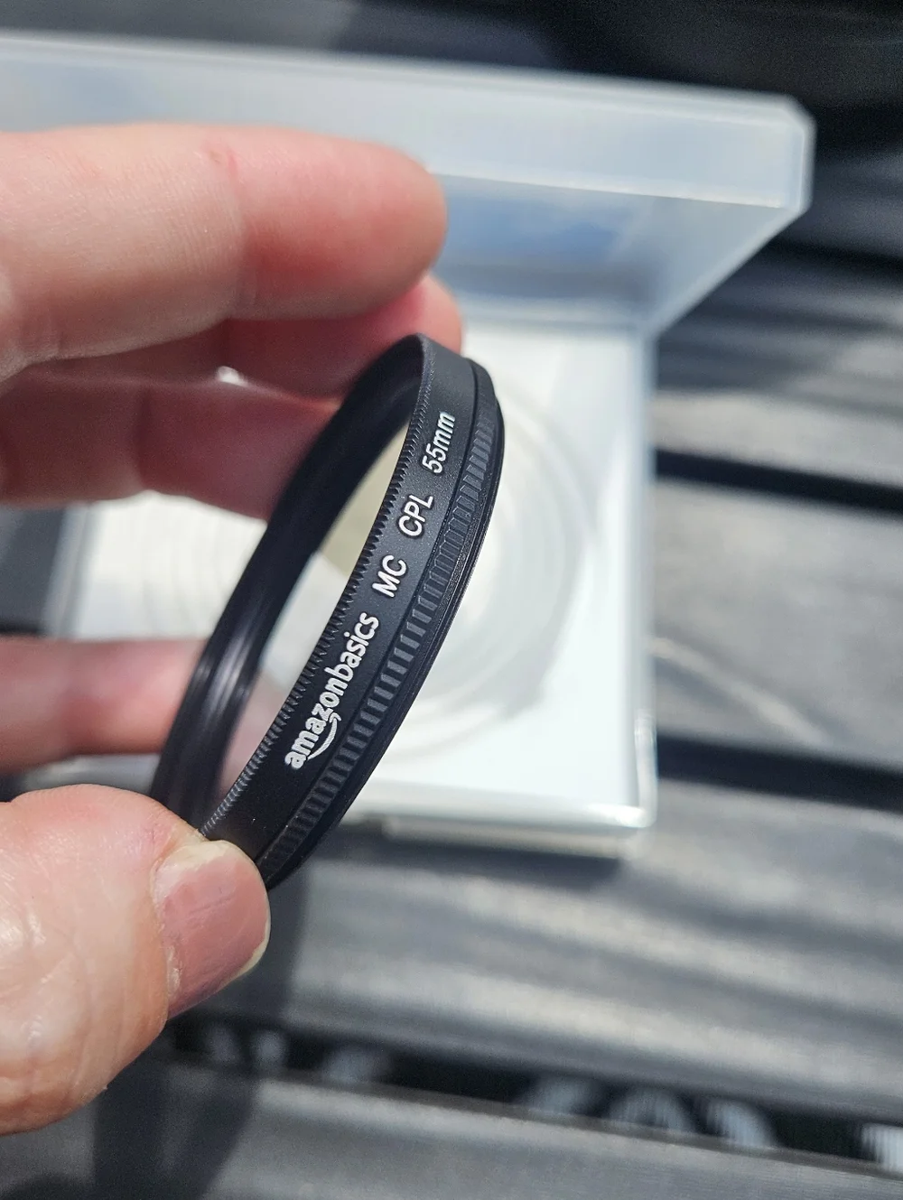 Amazon Basics Circular Polarizer Camera Lens Filter, Multi-Layer Coating 55 MM